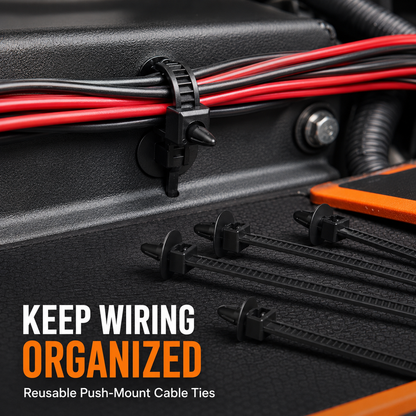 🔧 975-Piece Automotive Retainer Clip & Trim Removal Tool Kit – 33 Popular Sizes with Organizer Case