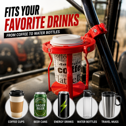 🚜 No-Spill Gyroscopic Cup Holder | Keep Drinks Upright Anywhere