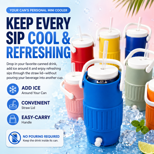 🥤Ice-Chill Can Cooler Cup❄️