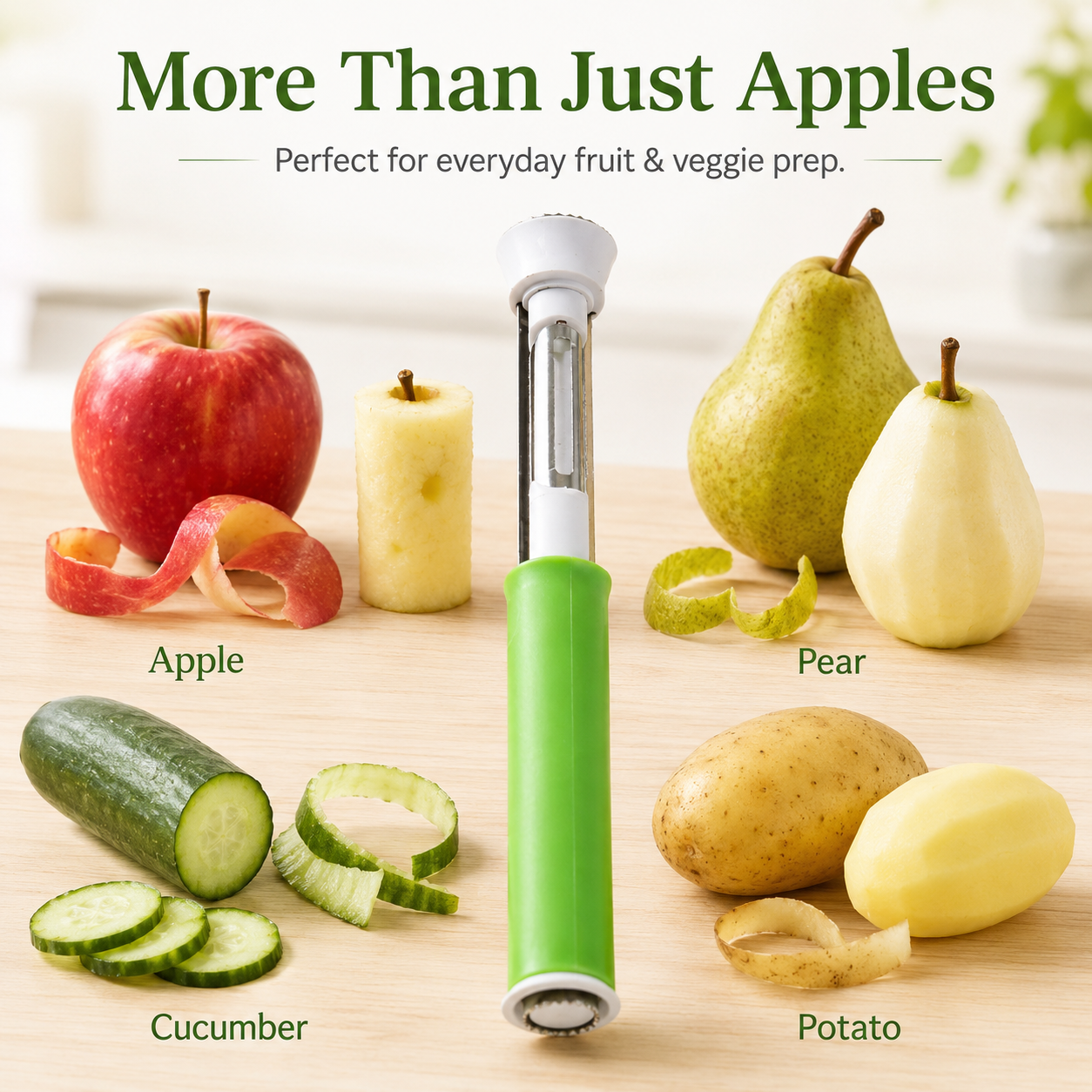 🍎 3-in-1 Fruit Peeler & Corer Tool🥝