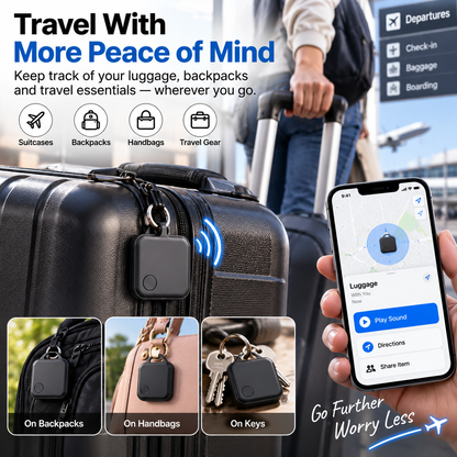 Smart Rechargeable Anti-Lost Tracker for Keys, Bags & Luggage