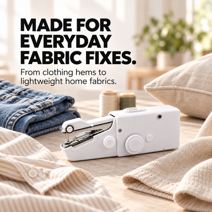 🧵 Handheld Mini Sewing Machine – Quick & Easy Fabric Repair Tool