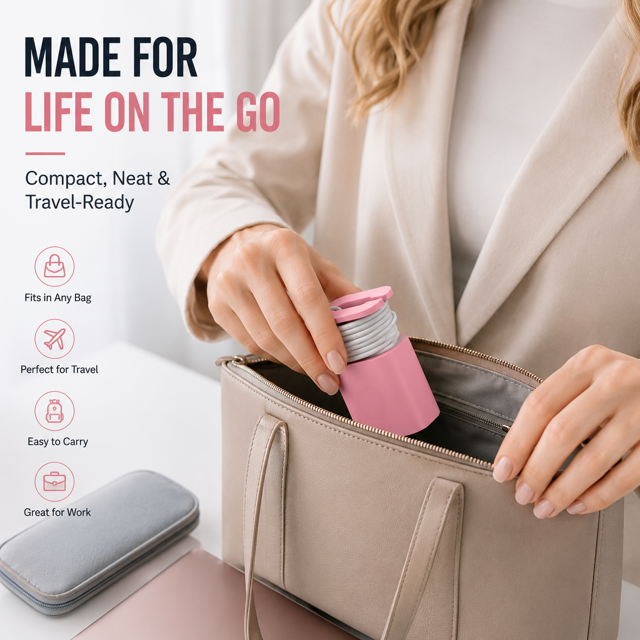 🔋 2-in-1 Charger Cable Organizer & Protective Wrap