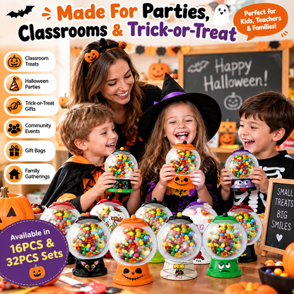 🎃 Halloween Candy Dome Holders – DIY Trick-or-Treat Party Favor Kit, 18/36PCS