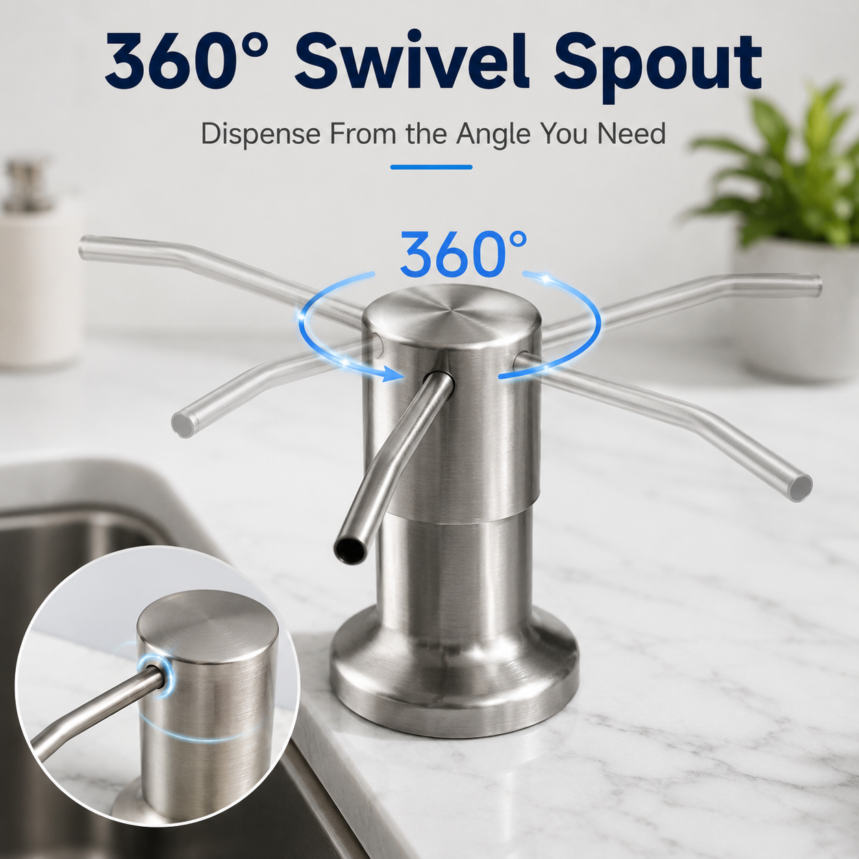 ✨ Built-In Kitchen Soap Dispenser 🧼 | Hide Bottles & Keep Your Countertop Clean
