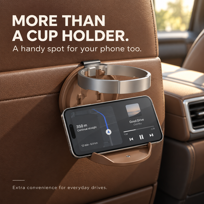 🚗 Universal Foldable Car Cup Holder – Space-Saving Drink & Phone Holder