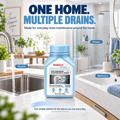 💧 Powerful Drain Cleaner – Breaks Down Hair, Grease & Everyday Buildup