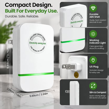 ⚡ Smart Power Saver Plug – Easy Plug-In Energy Management Device for Home & Office