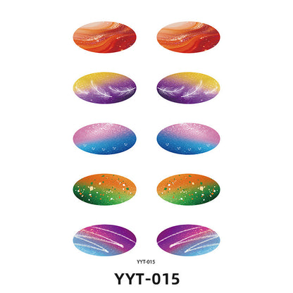 ✨ 5-Pair Pre-Designed Eyeshadow Transfer Stickers – Complete Eye Looks in Seconds