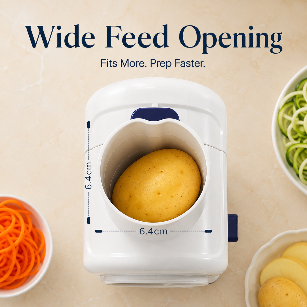⚡ QC01 Smart Electric Vegetable Cutter – Make Perfect Slices, Shreds & Spirals In Seconds