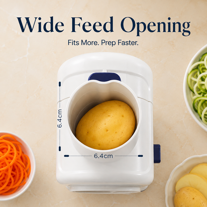 ⚡ QC01 Smart Electric Vegetable Cutter – Make Perfect Slices, Shreds & Spirals In Seconds