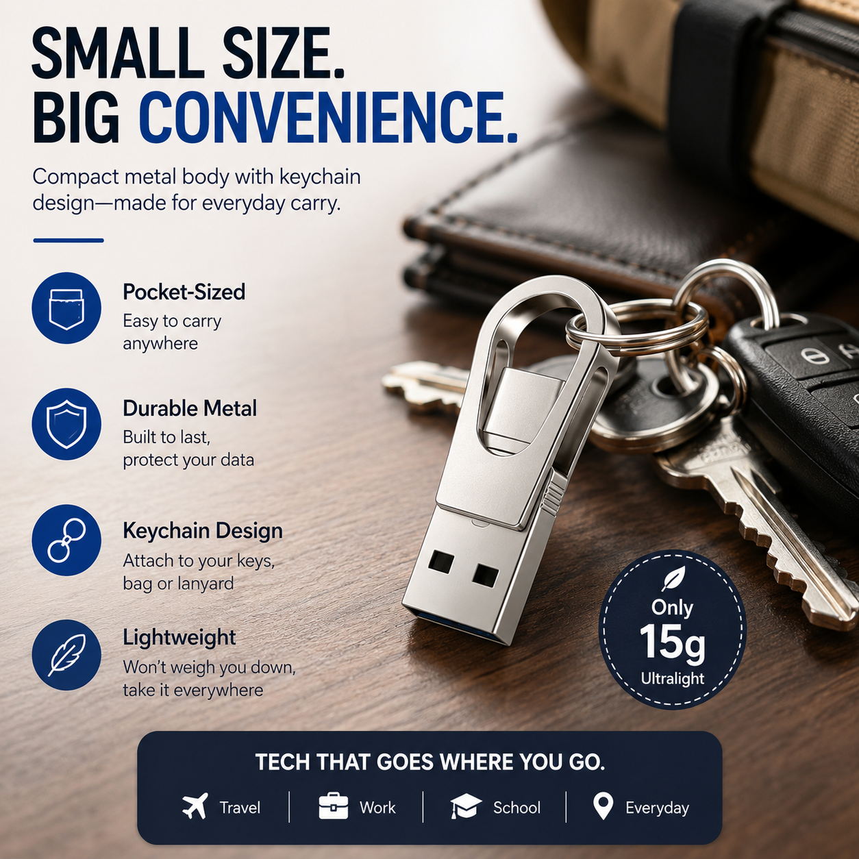 📱 3-in-1 Phone & Computer Flash Drive – Fast Photo & File Transfer