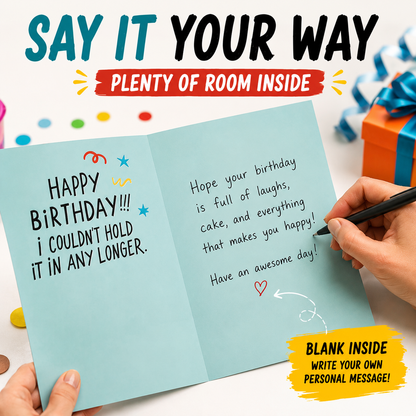 ⏰️Last Day 55% OFF  🎉 Funny Farting Dog Pop-Up Birthday Card 😂 | Sound & Motion Greeting Card