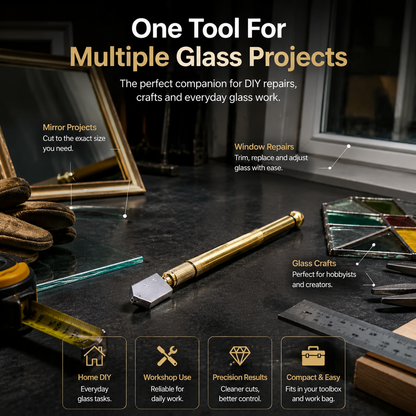 🔧 Precision Glass Cutte – Cut Glass Like a Professional