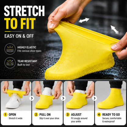 🌧 Waterproof Silicone Shoe Covers – Reusable Anti-Slip Rain Covers For Sneakers & Outdoor Use