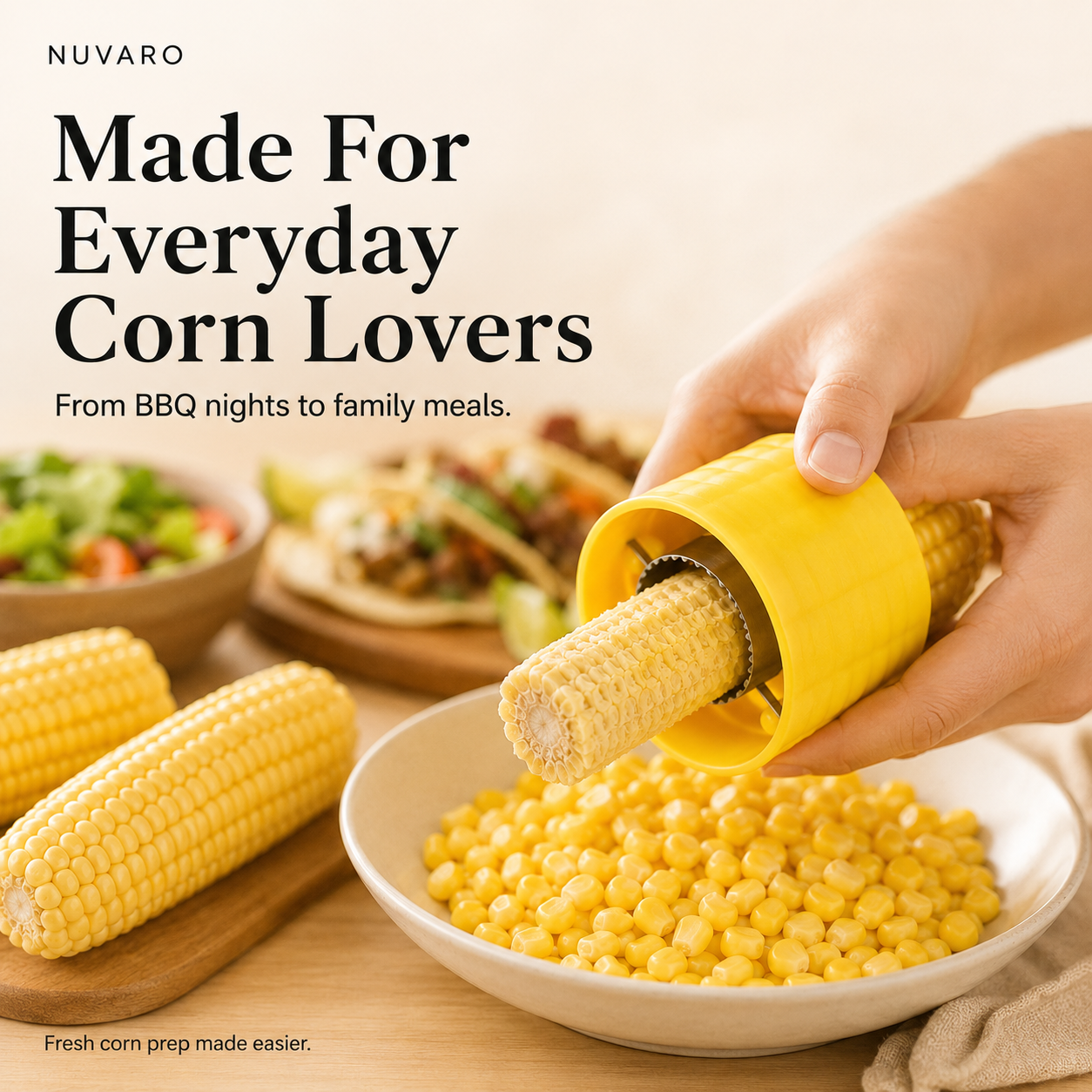 🌽 2pack-Stainless Steel Corn Kernel Stripper – Remove Fresh Corn Kernels in Seconds Without the Mess