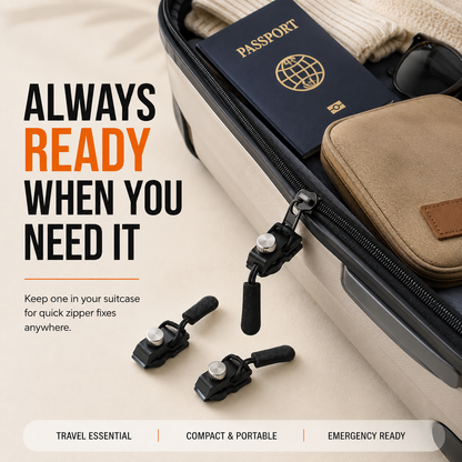 🧥 Universal Zipper Repair Kit – Fix Broken Zippers In Seconds, No Sewing Required