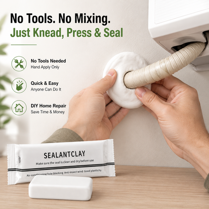 🔥 50% OFF | 10-Pack Wall Hole Repair Sealant Putty for AC Pipe Gaps, Wall Cracks & Plumbing Repairs