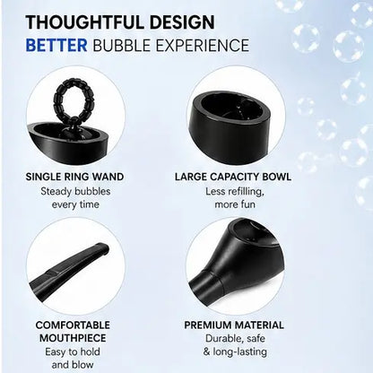 SummerVibes Bubble Pipe Stress Relief Toy — A Mini, Pipe-Shaped Bubble Blower & Wand to Help You Relax and Unwind | Graduation Season Gag Gift