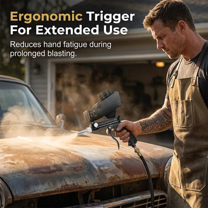 🔥 50% OFF Pneumatic Sandblasting Gun 🛠️ Remove Rust & Old Paint Faster