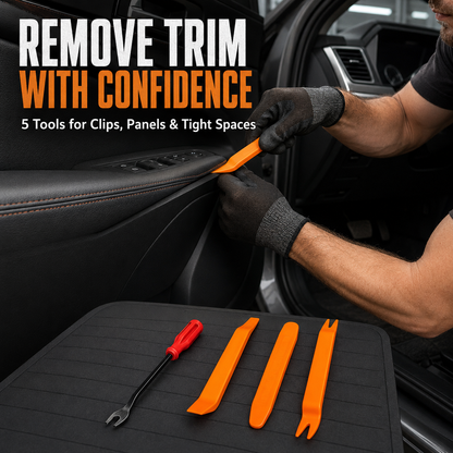 🔧 975-Piece Automotive Retainer Clip & Trim Removal Tool Kit – 33 Popular Sizes with Organizer Case