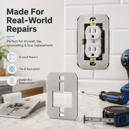 🛠 Outlet Repair Spacers – Easy Fix for Loose, Crooked & Recessed Outlets