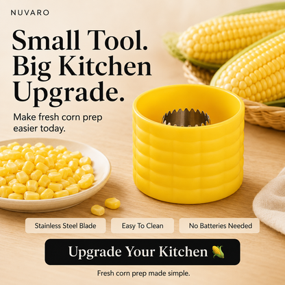 🌽 2pack-Stainless Steel Corn Kernel Stripper – Remove Fresh Corn Kernels in Seconds Without the Mess