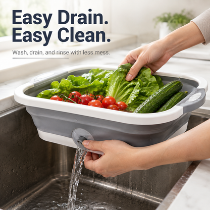 🔥 Foldable BBQ Prep Tub – The Space-Saving Cooking Helper for Grilling, Marinating & Outdoor Adventures