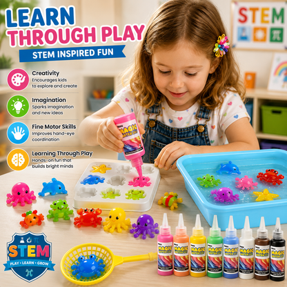 🌈 Magic Water Pets Kit – Create, Splash & Collect Cute Water Creatures