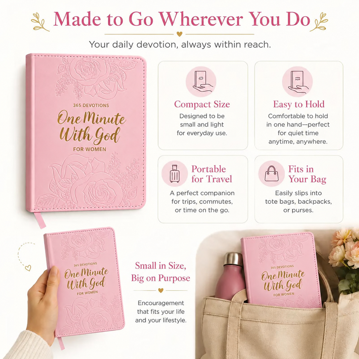 365 Daily Devotional Journal for Women 🤍 | A Moment With God Every Day