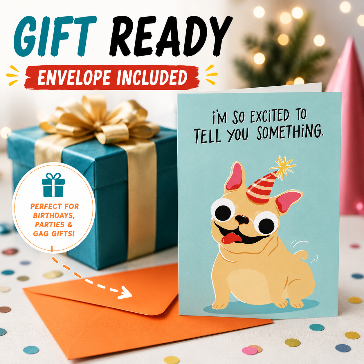 ⏰️Last Day 55% OFF  🎉 Funny Farting Dog Pop-Up Birthday Card 😂 | Sound & Motion Greeting Card
