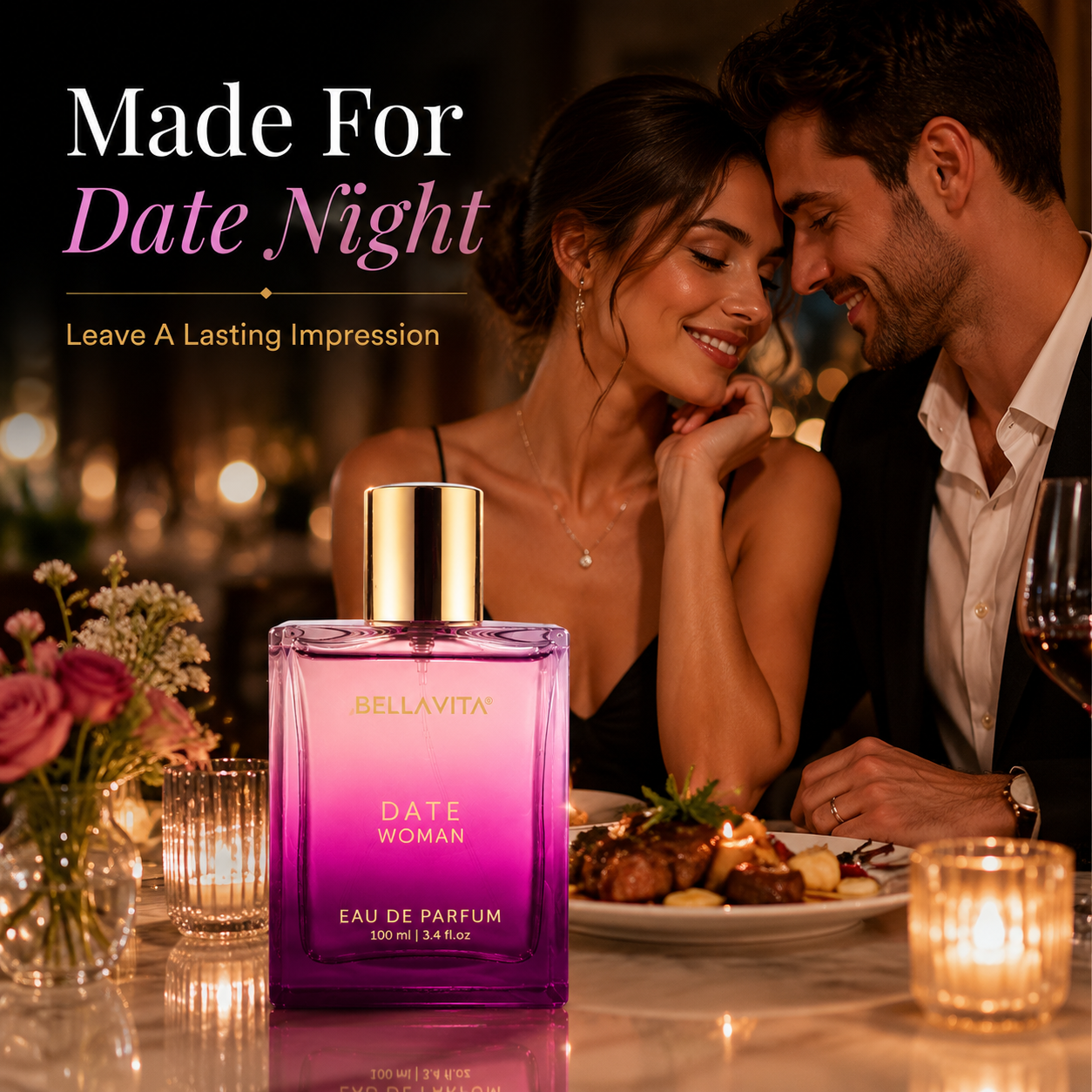 ✨ BellaVita Date Woman Eau De Parfum – Long-Lasting Luxury Perfume For Women (100ml)
