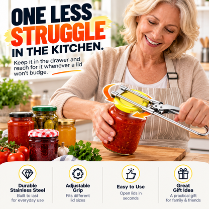 🫙 Easy-Grip Adjustable Jar Opener – Open Stubborn Lids With Less Effort