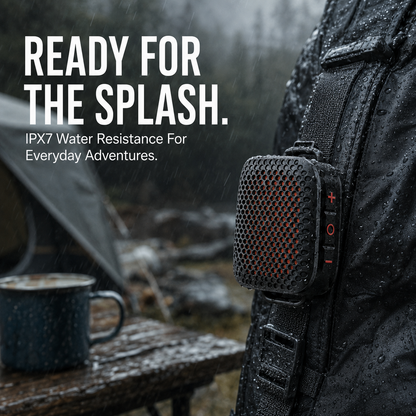 🔊 Magnetic Clip-On Bluetooth Speaker – IPX7 Waterproof, TWS Stereo & Ultra-Light 80g Wearable Design