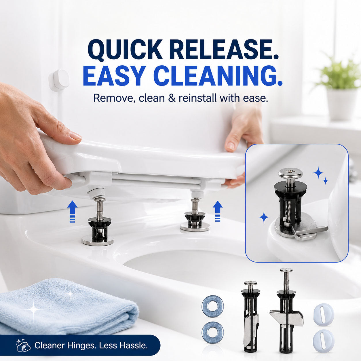 🚽 2-Pack Universal Toilet Seat Fix Kit – Stop The Wobble Fast