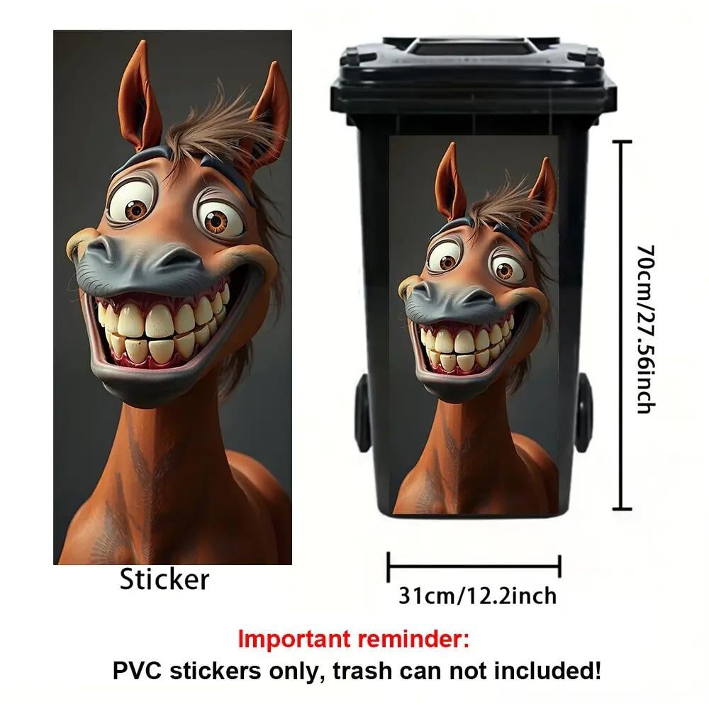 🔥Flash Sale 49% OFF✨ Creative Colourful Cartoon Trash Can Sticker, DIY Funny Bin Decal for Home Bathroom Kitchen&Brighten Your Community