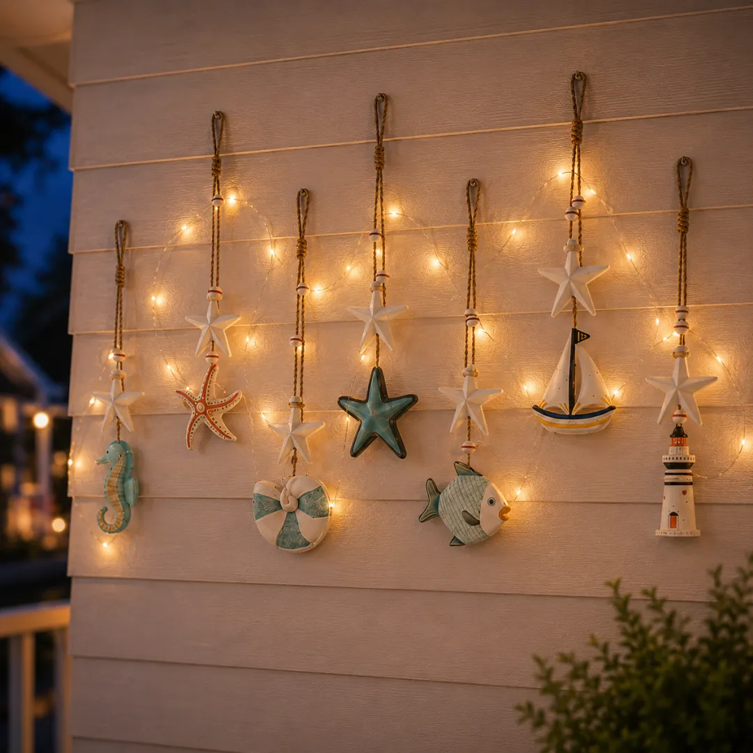 Seaside Glow Wall Hangings — Set of 7