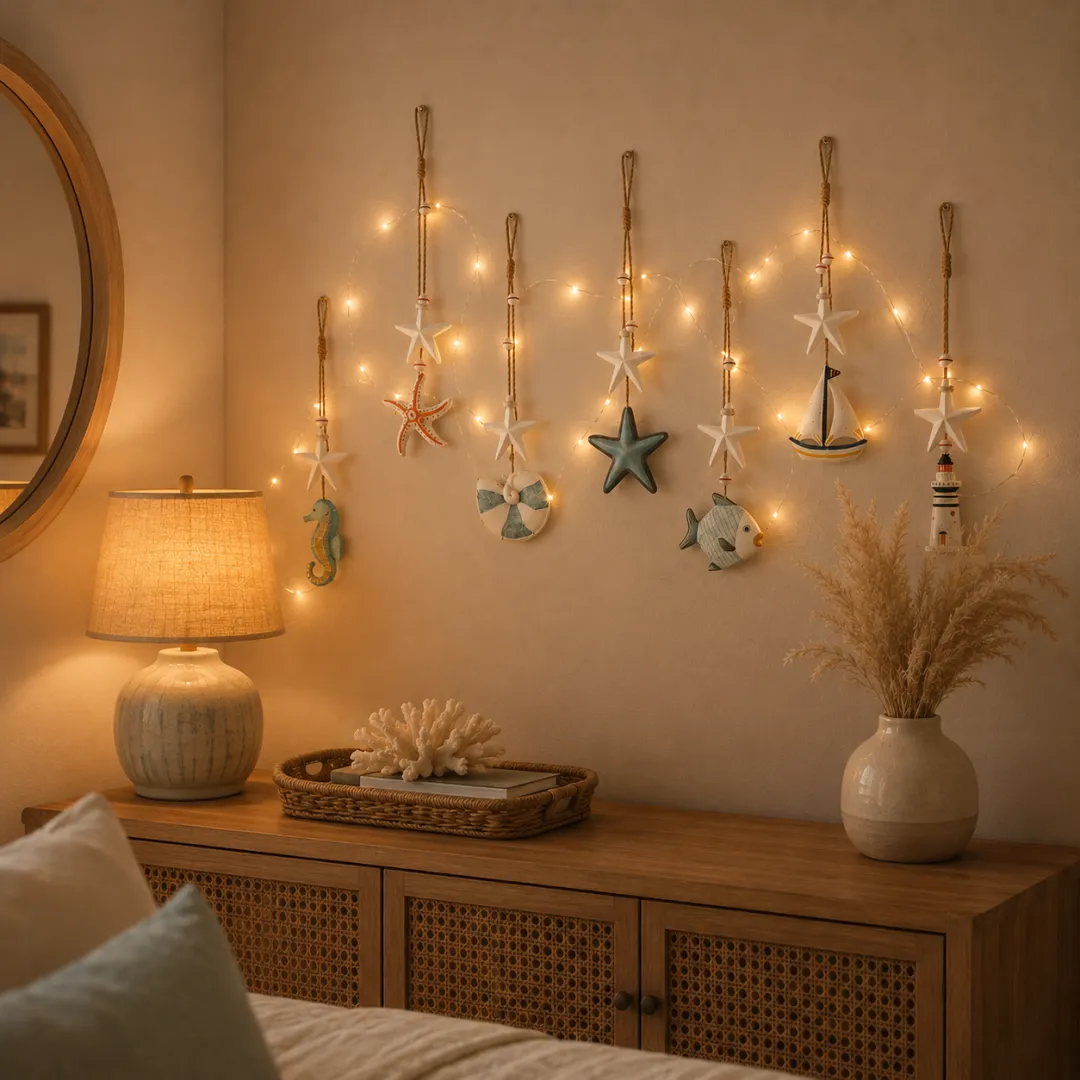 Seaside Glow Wall Hangings — Set of 7