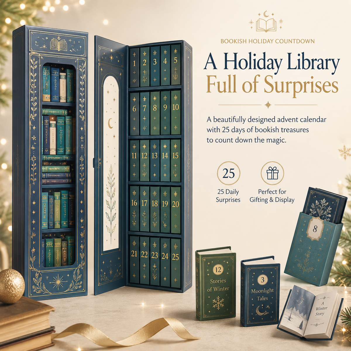 📚 25-Day Mini Book Advent Calendar – A Book Lover's Christmas Countdown