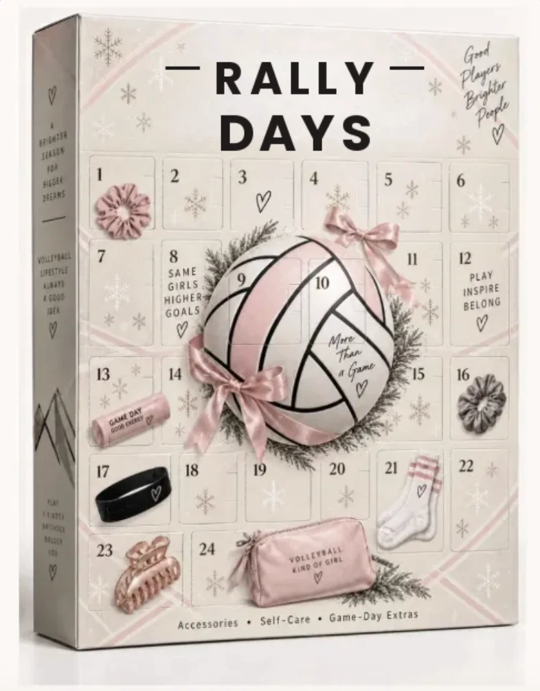 🏐 Volleyball Advent Calendar – 24-Day Christmas Countdown Gift for Girls, Players & Teammates