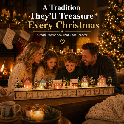 🎄 LED Christmas Village Advent Calendar – Create Magical Holiday Traditions