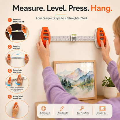 🖼️ All-in-One Picture Hanging & Leveling Tool