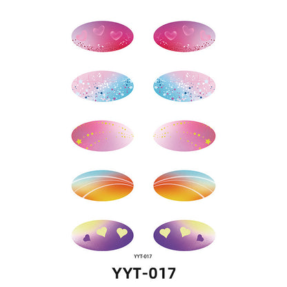 ✨ 5-Pair Pre-Designed Eyeshadow Transfer Stickers – Complete Eye Looks in Seconds