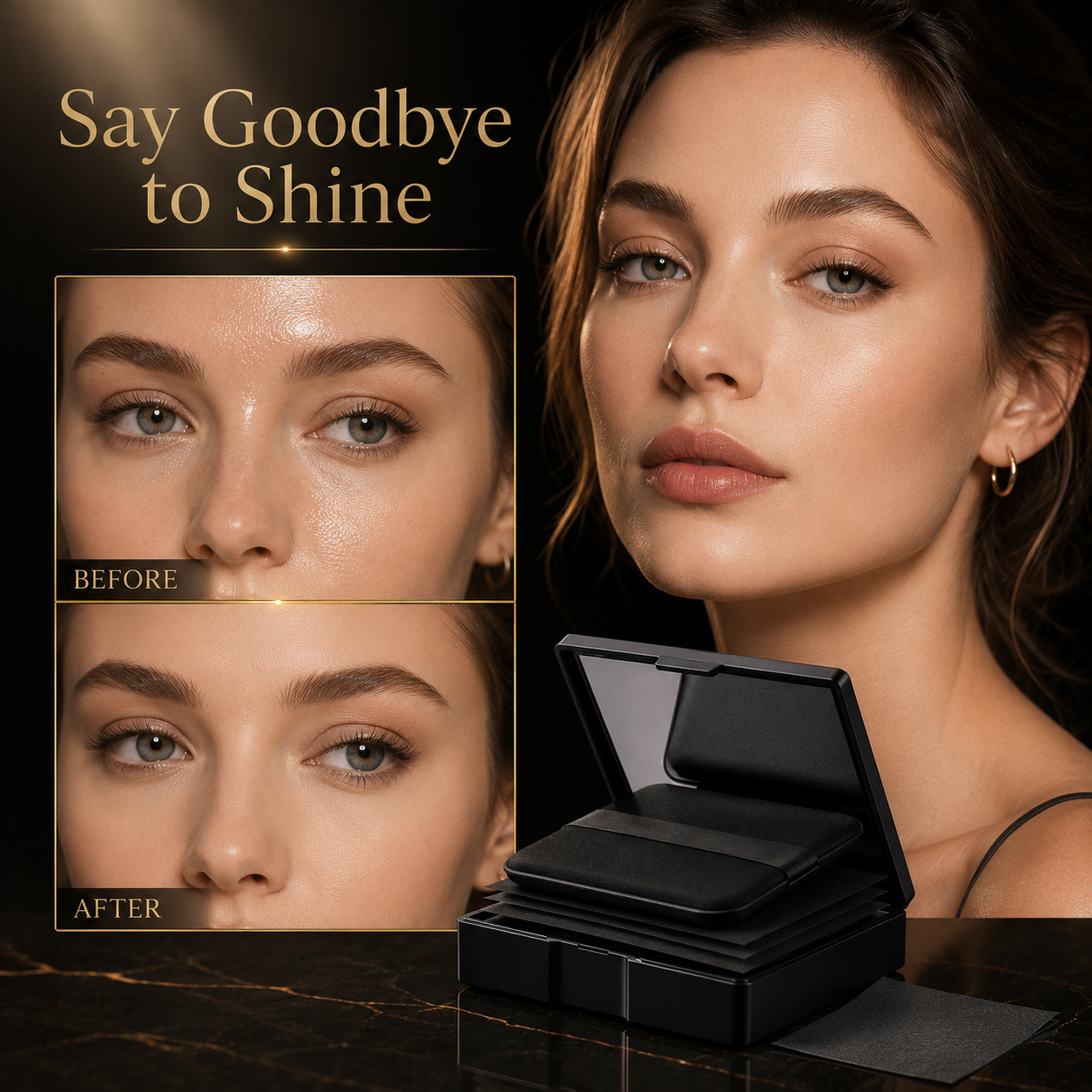 🌱Plant-Based Oil Absorbing Sheets – Matte Finish, 450Ct + 2 Refills