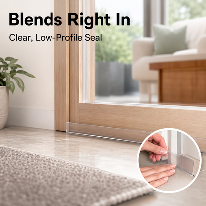 🚪 ClearSeal™ Weatherproof Door & Window Seal Strip – Stop Drafts, Dust & Water Gaps