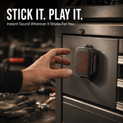 🔊 Magnetic Clip-On Bluetooth Speaker – IPX7 Waterproof, TWS Stereo & Ultra-Light 80g Wearable Design