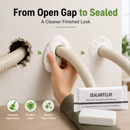 🔥 50% OFF | 10-Pack Wall Hole Repair Sealant Putty for AC Pipe Gaps, Wall Cracks & Plumbing Repairs