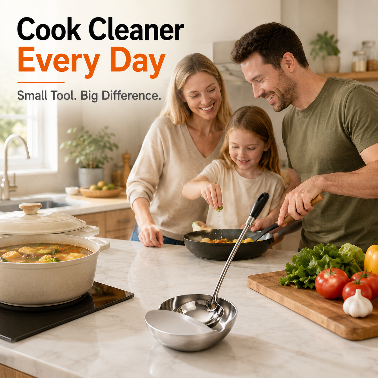 ✨ Stainless Steel Pot Lid & Spoon Rest – Keep Your Counter Clean While You Cook