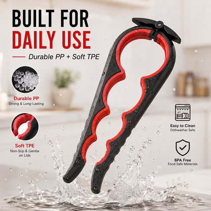 🔥 Open Tight Lids with Ease | 4-in-1 Multi-Function Jar Opener