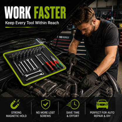 🧲 SEESE 3PC Flexible Magnetic Tool Mat & Tray Holder